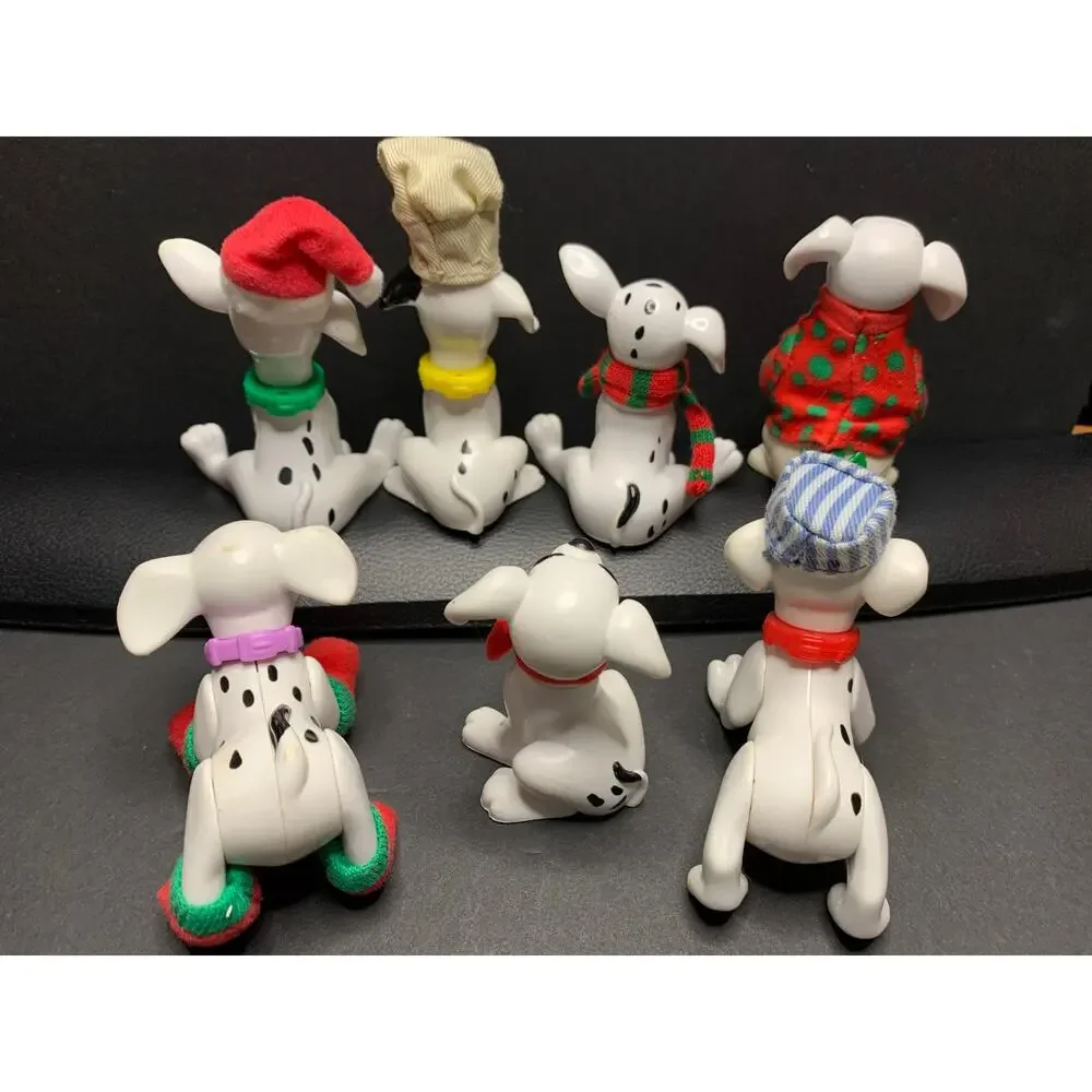 2000 Disney 102 Dalmatians McDonald's Dressed For Holidays Set 7 Puppies